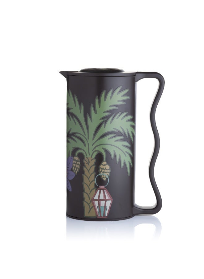 بلندز ترمس شاي و قهوة بنقش النخلة 1 لتر - Image 1